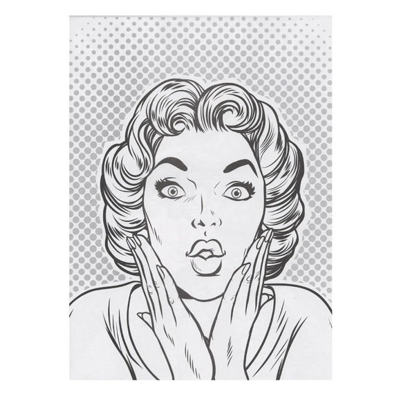 💙 AMUSING POP ART COLORING BOOK 💙 - Picture 3 of 6